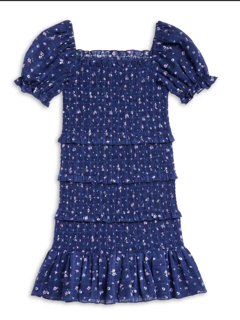 Katie J NYC Tween Laila Dress - Evening Blue Floral